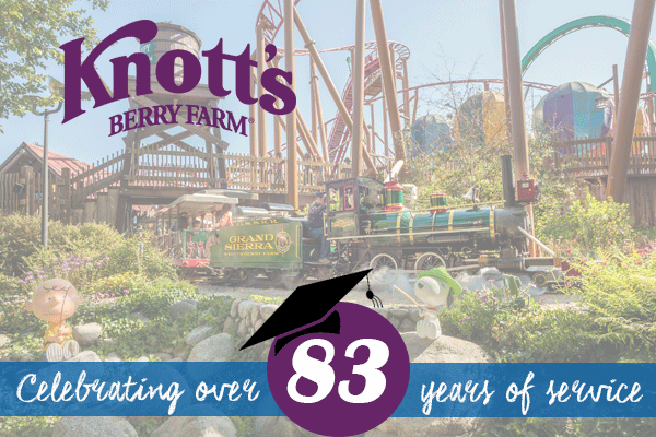 Celebrating over 83 years of service at Knott's Betty Farm